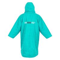 Two Bare Feet Kids Weatherproof Classic Print Changing Robe - Teal / Charcoal Extra Image 1 Preview